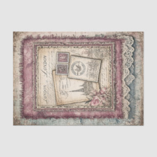 Papier Mousseline Londres & Lace Decoupage