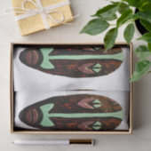Papier Mousseline Long Tonnerre de Masque Tiki (Cadeau)