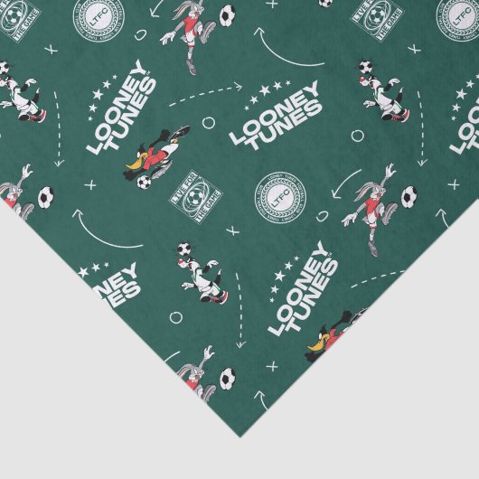 Papier Mousseline LOONEY TUNES™ Soccer Playbook Pattern (Détail)