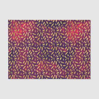 Papier Mousseline L'or part sur Bourgogne fumeux et pourpre