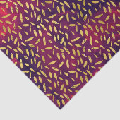 Papier Mousseline L'or part sur Bourgogne fumeux et pourpre (Détail)