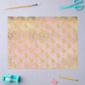 Papier Mousseline L'or rougissent licorne magique rose (Artisanat)