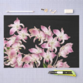 Papier Mousseline L'orchidée blanche rose tropicale fleurit le (Artisanat)