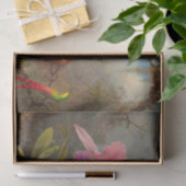 Papier Mousseline L'orchidée de Cattleya et trois colibris Heade (Cadeau)