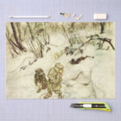 Papier Mousseline Lost in the Dark Woods par Arthur Rackham (Artisanat)