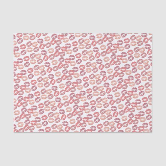 Papier Mousseline Lotsa Baisers dans les Golfs Roses (Recto)