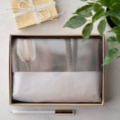 Papier Mousseline Lotus blanc, Rose Rose, Herbe Pampas, lac brumeux (Cadeau)