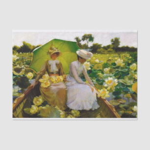 Papier Mousseline Lotus Lilies par Charles Courtney Curran