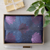 Papier Mousseline Lotus pourpre sur la page de découpage Blue Galaxy (Cadeau)