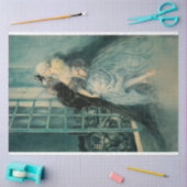 Papier Mousseline Louis Icart Love Kissing Artwork Découpage (Artisanat)