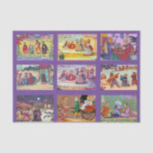 Papier Mousseline Louis Wain, Mikado Cats, (Recto)