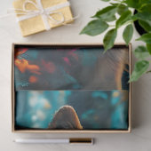 Papier Mousseline Loup Aux Fleurs (Cadeau)