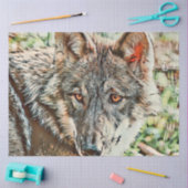 Papier Mousseline loup cinglé (Artisanat)