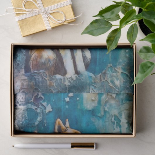 Papier Mousseline Loup du journal de junk (Cadeau)