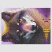 Papier Mousseline Loup en pourpre (Recto)