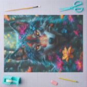Papier Mousseline Loup Fantastique (Artisanat)