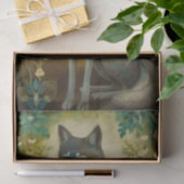 Papier Mousseline Loup floral décoratif (Cadeau)