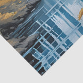 Papier Mousseline Loup gris au ruisseau (Détail)