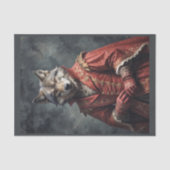 Papier Mousseline Loup Ussar en uniforme militaire victorien (Recto)