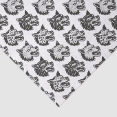 Papier Mousseline Loups (Détail)