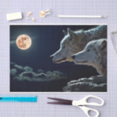 Papier Mousseline Loups (Artisanat)