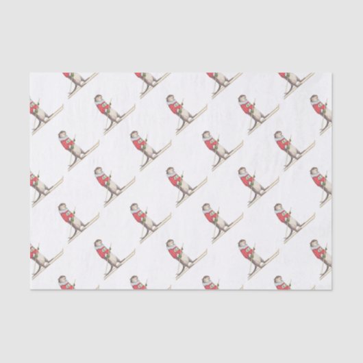 Papier Mousseline Loutre de ski (Recto)