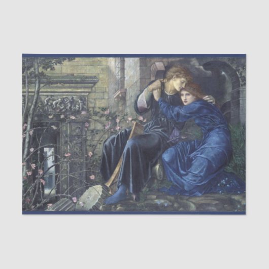 Papier Mousseline Love Among the Ruins (par Edward Burne-Jones) (Recto)