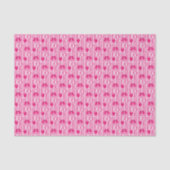 Papier Mousseline Love Birds in Pink Pattern (Recto)