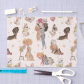 Papier Mousseline Love Dogs (Artisanat)