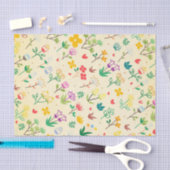 Papier Mousseline Love Garden Fleurs et Coeurs de printemps (Artisanat)