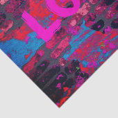 Papier Mousseline Love Graffiti Tissue Paper (Détail)