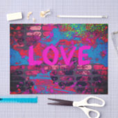 Papier Mousseline Love Graffiti Tissue Paper (Artisanat)