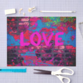 Papier Mousseline Love Graffiti Tissue Paper (Artisanat)
