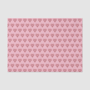 Papier Mousseline Love Heart Motif