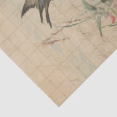 Papier Mousseline Love Letter with Hibiscus Decoupage | Tissue Paper (Détail)