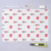 Papier Mousseline Love Mail Tissue Paper (Artisanat)
