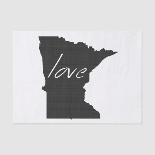Papier Mousseline Love Minnesota (Recto)