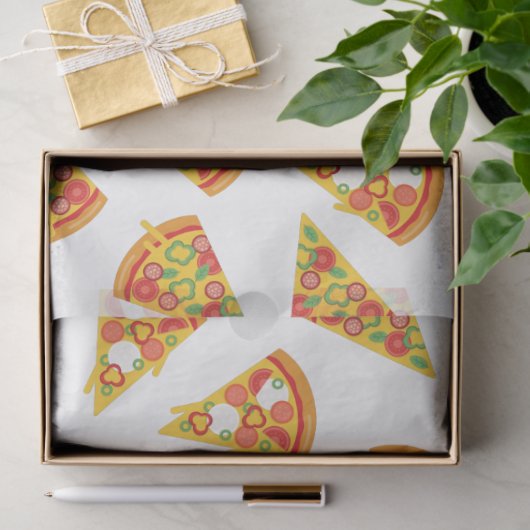 Papier Mousseline Love Pizza (Cadeau)