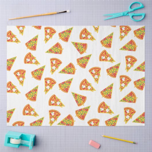 Papier Mousseline Love Pizza (Artisanat)