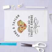 Papier Mousseline Love Pizza Couples Noms (Artisanat)