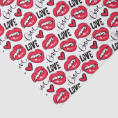Papier Mousseline Love Red Lips (Détail)