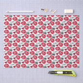 Papier Mousseline Love Red Lips (Artisanat)