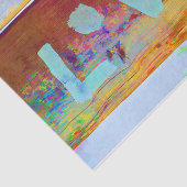 Papier Mousseline Love Retro Hippy Brown Green Bohemian Country Art (Détail)