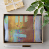 Papier Mousseline Love Retro Hippy Brown Green Bohemian Country Art (Cadeau)