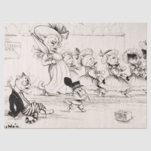 Papier Mousseline Love’s Labs Lost par Louis Wain