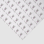 Papier Mousseline Love typographie (Détail)