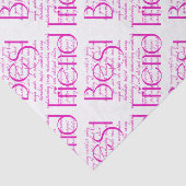 Papier Mousseline Love Words for Best Friend (Détail)