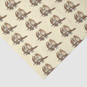 Papier Mousseline Lovebirds Inséparable de neige Saint-Valentin Noël (Détail)