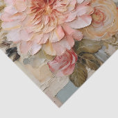Papier Mousseline Lovely Collage with Painted Florals on Torn Paper (Détail)