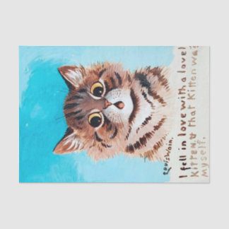 Papier Mousseline Lovely Kitten, Louis Wain